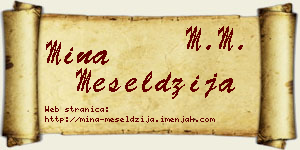 Mina Meseldžija vizit kartica